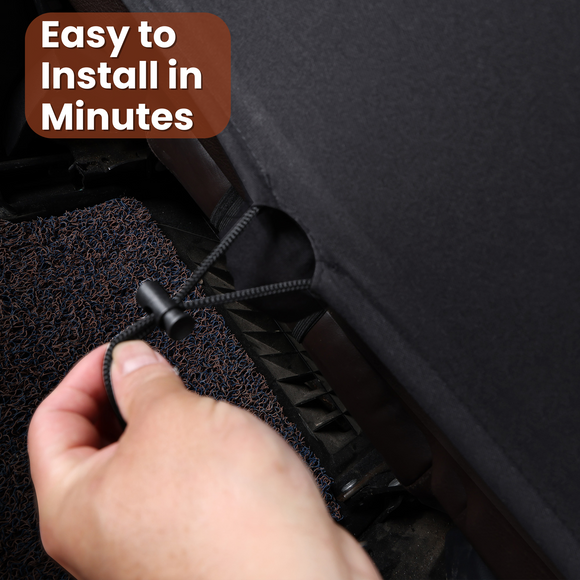 Car Front Seat Cover for MG HS 2024 - Current - Black - 27 x 26 x 10 cm