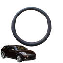 Steering Wheel Cover for MINI Clubman 2015 - Current (F54) - Black Microfiber Leather - Circle 38 cm-1