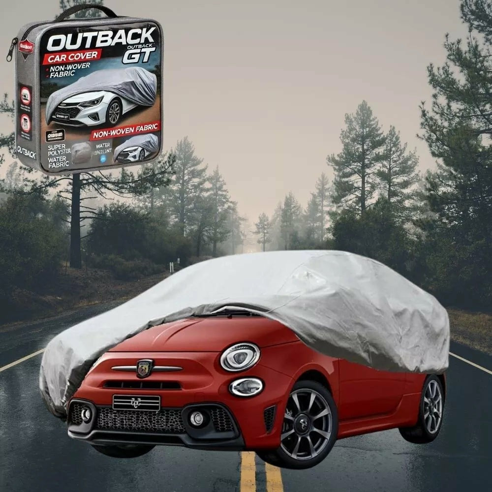 Silver Shield Outdoor Car Cover for FIAT Abarth 595 595C - Current L - Grey