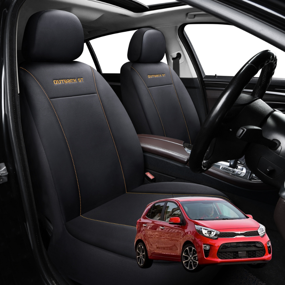 Car Front Seat Cover for Kia Picanto 2017 - Current (JA) - Black