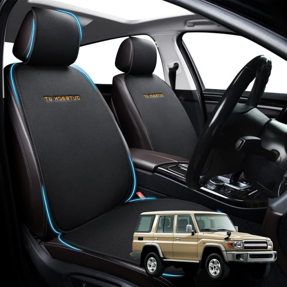 Car Front Seat Cushion Pad for Toyota LandCruiser 70 Double Cab 2014 - Current - Pressure Relief - 27 x 26 x 10 cm