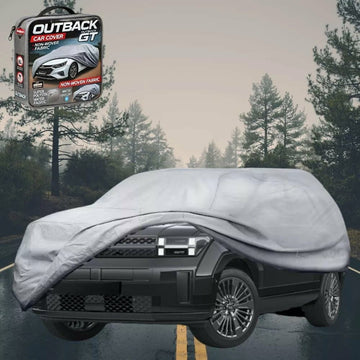 Silvershield Outdoor Car Cover for Hyundai Santa Fe Hybrid 2024 - Current (6 Seater) - XL - Grey