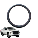 Steering Wheel Cover for Mitsubishi Triton Double Cab 2015 - 2023 (MQ MR) - Black Microfiber Leather - Circle 38 cm-1