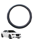 Steering Wheel Cover for Chrysler 300 SRT 2011 - Current (LD) - Black Microfiber Leather - Circle 38 cm-1