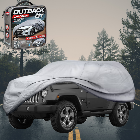Silvershield Outdoor Car Cover for Jeep Wrangler 2006 - 2018 (2-Door JK) LC - Grey