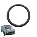Steering Wheel Cover for Toyota Hiace Van 1989 - 2005 (LWB) - Black Microfiber Leather - Circle 38 cm-1