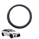Steering Wheel Cover for Lexus RX 2023 - Current (AGL10R) - Black Microfiber Leather - Circle 38 cm-1