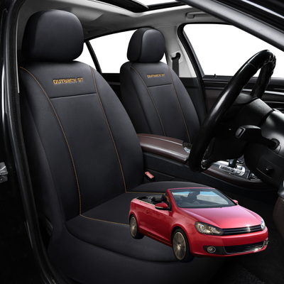 Car Front Seat Cover for VolksWagen Golf 2011 - 2013 Cabriolet (MK6) - Black - 27 x 26 x 10 cm