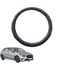 Steering Wheel Cover for Mercedes-Benz B-Class 2019 - Current (W247) - Black Microfiber Leather - Circle 38 cm-1
