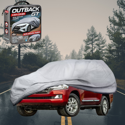 Silvershield Outdoor Car Cover for Toyota LandCruiser 200 2012 - 2021 (Sahara) XL - Grey