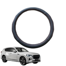 Steering Wheel Cover for Mazda CX-60 2022 - Current (KH) - Black Microfiber Leather - Circle 38 cm-1