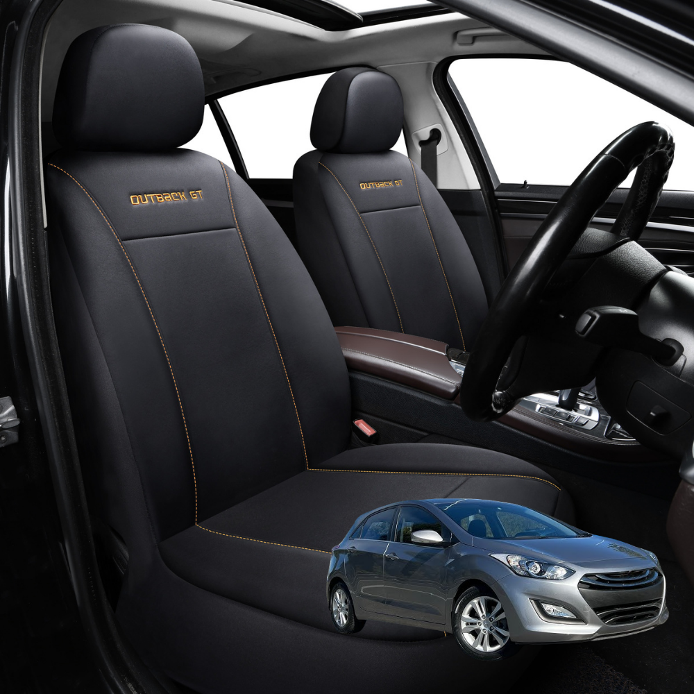 Car Front Seat Cover for Hyundai i30 2012 - 2016 (GD) - Black