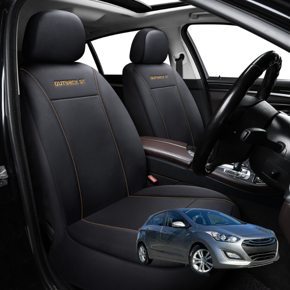 Car Front Seat Cover for Hyundai i30 2012 - 2016 (GD) - Black - 27 x 26 x 10 cm