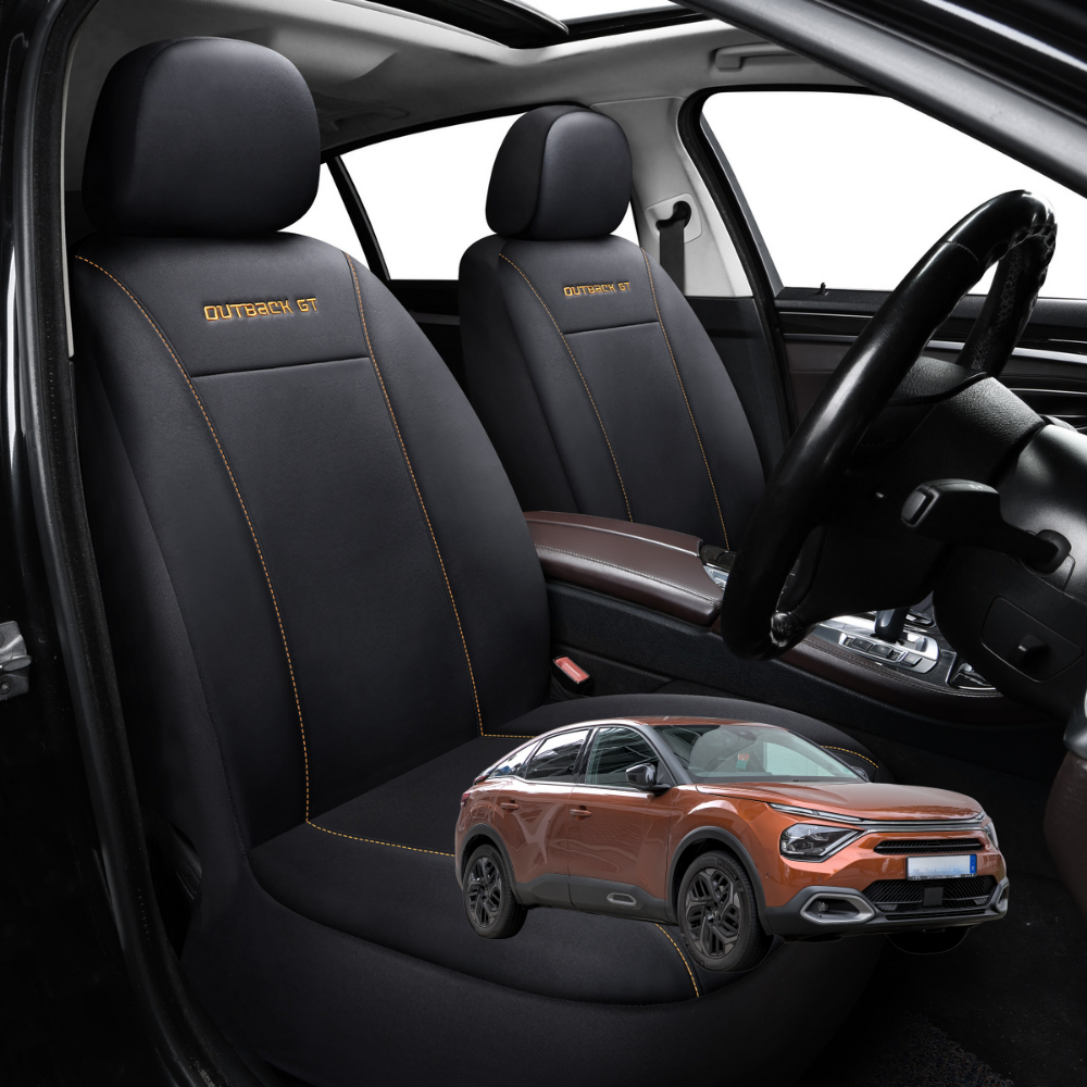 Car Front Seat Cover for Citroen C4 2010 - 2020 B7 - Black - 27 x 26 x 10 cm