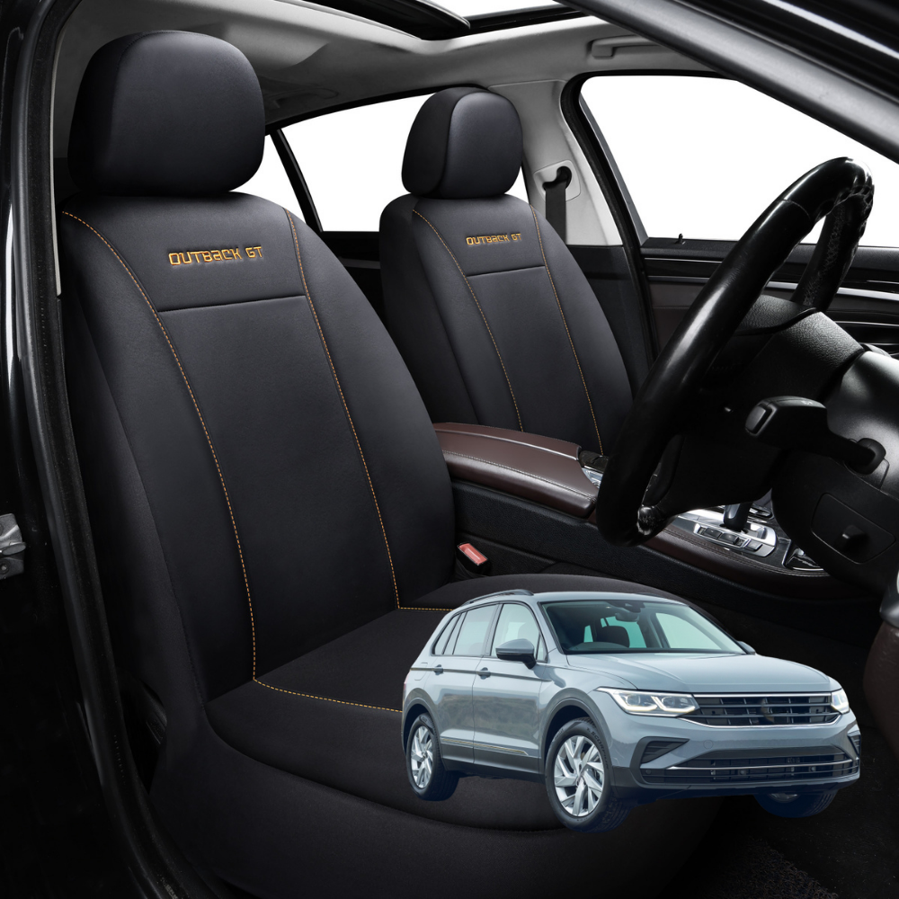 Car Front Seat Cover for VolksWagen Tiguan 2008 - 2016 - Black - 27 x 26 x 10 cm