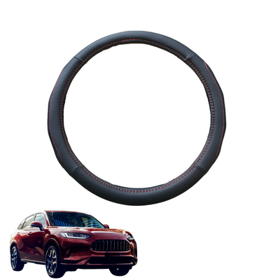 Steering Wheel Cover for Honda ZR-V 2023 - Current (RZ) - Black Microfiber Leather - Circle 38 cm