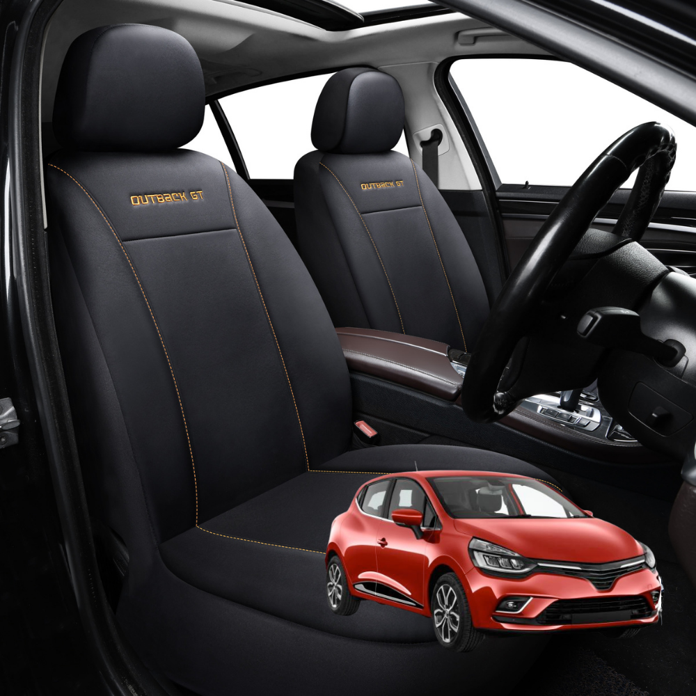 Car Front Seat Cover for Renault Clio 2012 - 2019 (BH/KH) - Black - 27 x 26 x 10 cm