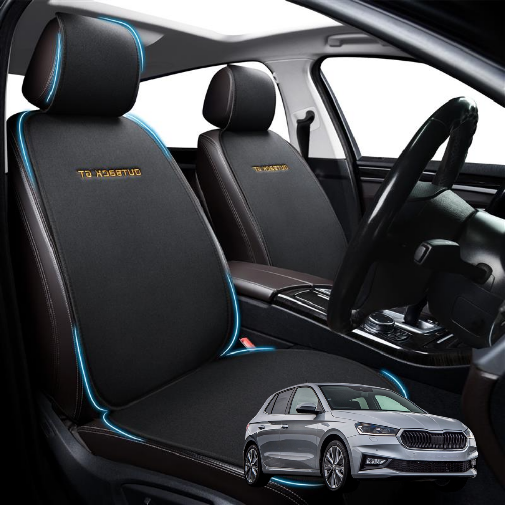 Car Front Seat Cushion Pad for Skoda Fabia 2021 - Current - Pressure Relief - 27 x 26 x 10 cm