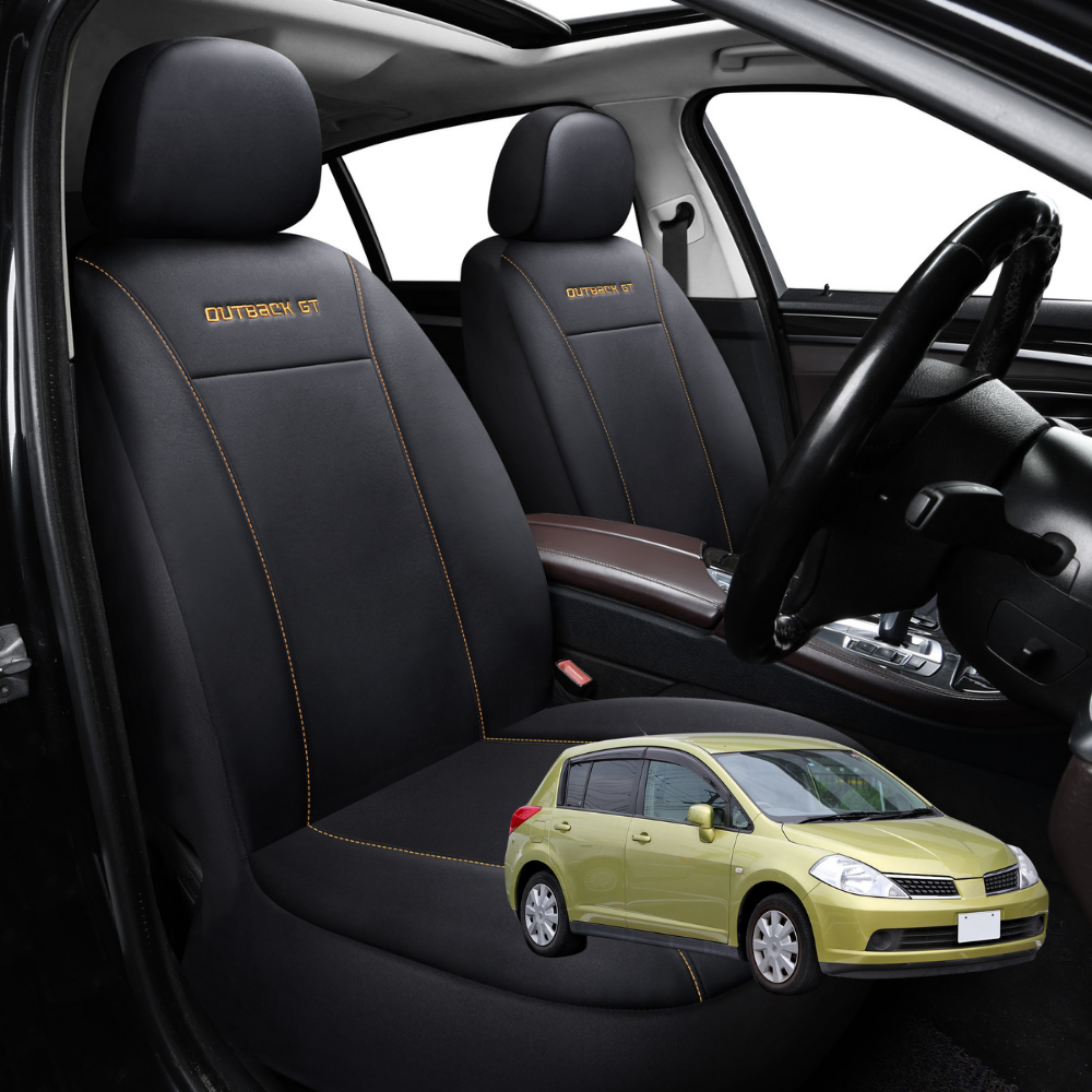 Car Front Seat Cover for Nissan Tiida 2006 - 2013 C11 - Black