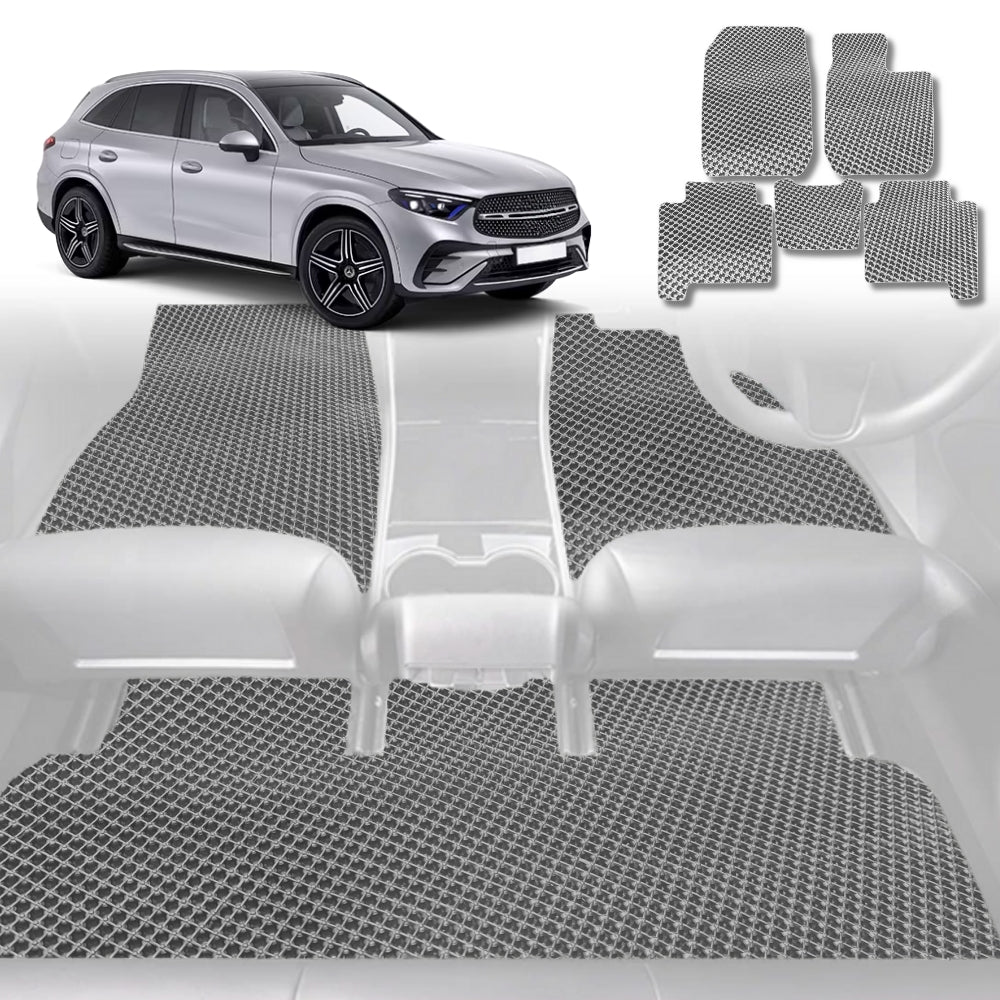 6D Diamond Car Floor Mats for Mercedes-Benz GLC 2023 - Current (X254) - Custom-Fit Carpet Liner - 0
