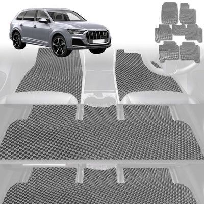 6D Diamond Car Floor Mats for Audi Q7 SQ7 2005 - 2015 4L - Custom-Fit Carpet Liner - 0