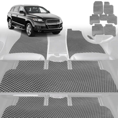 6D Diamond Car Floor Mats for Audi Q7 SQ7 2015 - Current 4M - Custom-Fit Carpet Liner - 0