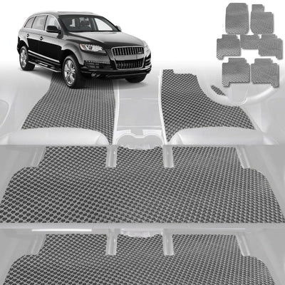 6D Diamond Car Floor Mats for Audi Q7 SQ7 2015 - Current 4M - Custom-Fit Carpet Liner - 0