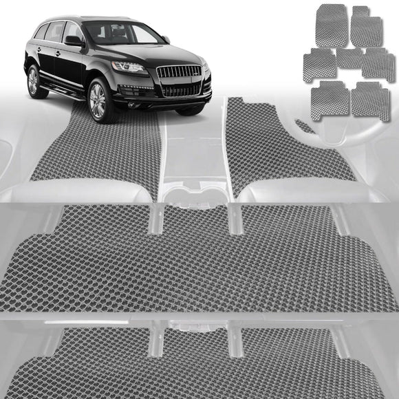 6D Diamond Car Floor Mats for Audi Q7 SQ7 2015 - Current 4M - Custom-Fit Carpet Liner