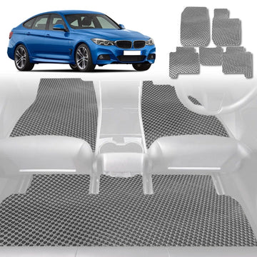 6D Diamond Car Floor Mats for BMW 3 Series 2011 - 2018 (F30 F31) - Custom-Fit Carpet Liner - 0