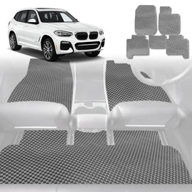 6D Diamond Car Floor Mats for BMW X3 2018 - Current (G01) - Custom-Fit Carpet Liner - 0