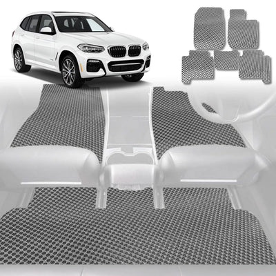 6D Diamond Car Floor Mats for BMW X3 2018 - Current (G01) - Custom-Fit Carpet Liner - 0