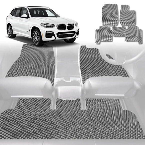 6D Diamond Car Floor Mats for BMW X3 2018 - Current (G01) - Custom-Fit Carpet Liner