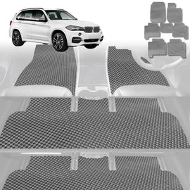 6D Diamond Car Floor Mats for BMW X5 2013 - 2018 (F15 F85) - Custom-Fit Carpet Liner - 0