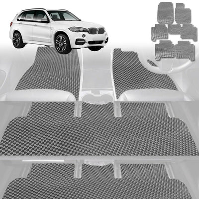6D Diamond Car Floor Mats for BMW X5 2013 - 2018 (F15 F85) - Custom-Fit Carpet Liner - 0