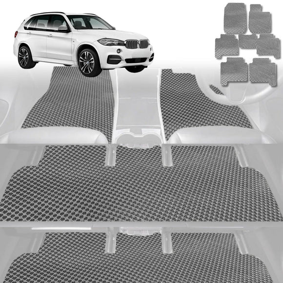 6D Diamond Car Floor Mats for BMW X5 2013 - 2018 (F15 F85) - Custom-Fit Carpet Liner