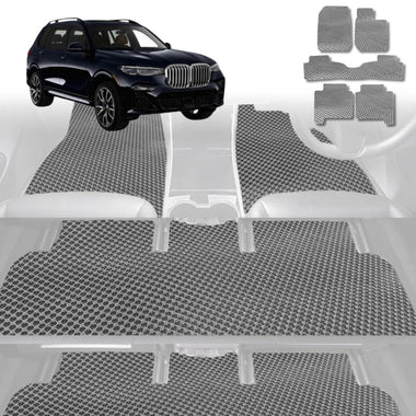 6D Diamond Car Floor Mats for BMW X7 2019 - Current (G07) - Custom-Fit Carpet Liner - 0