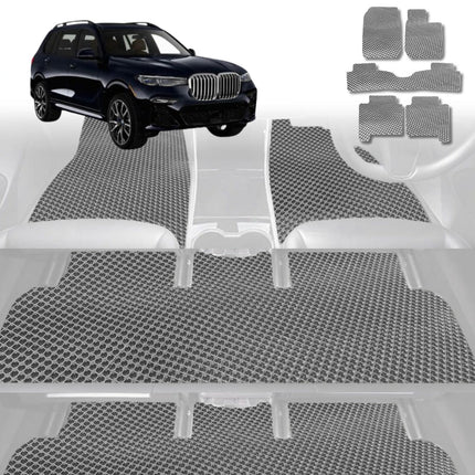 6D Diamond Car Floor Mats for BMW X7 2019 - Current (G07) - Custom-Fit Carpet Liner - 0