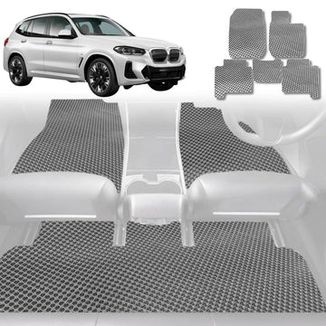 6D Diamond Car Floor Mats for BMW iX3 2022 - Current (G08) - Custom-Fit Carpet Liner - 0