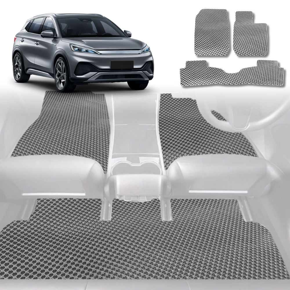 6D Diamond Car Floor Mats for BYD Atto 3 2022 - Current - Custom-Fit Carpet Liner - 0