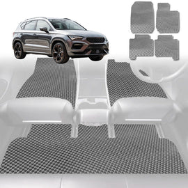 6D Diamond Car Floor Mats for Cupra Ateca 2016 - Current - Custom-Fit Carpet Liner - 0