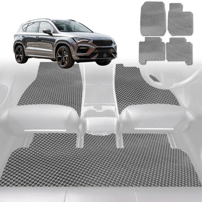 6D Diamond Car Floor Mats for Cupra Ateca 2016 - Current - Custom-Fit Carpet Liner - 0