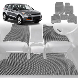6D Diamond Car Floor Mats for Ford Escape 2013 - 2019 ZG - Custom-Fit Carpet Liner - 0