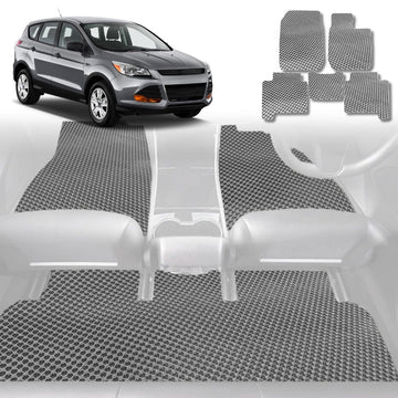 6D Diamond Car Floor Mats for Ford Escape 2013 - 2019 ZG - Custom-Fit Carpet Liner - 0