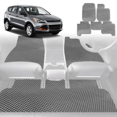 6D Diamond Car Floor Mats for Ford Escape 2013 - 2019 ZG - Custom-Fit Carpet Liner - 0