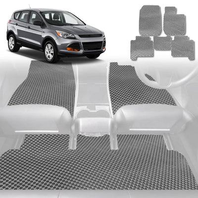 6D Diamond Car Floor Mats for Ford Escape 2013 - 2019 ZG - Custom-Fit Carpet Liner - 0