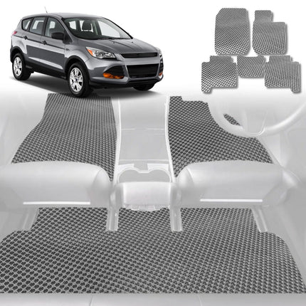 6D Diamond Car Floor Mats for Ford Escape 2013 - 2019 ZG - Custom-Fit Carpet Liner - 0