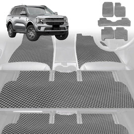 6D Diamond Car Floor Mats for Ford Everest 2022 - Current UA - Custom-Fit Carpet Liner - 0