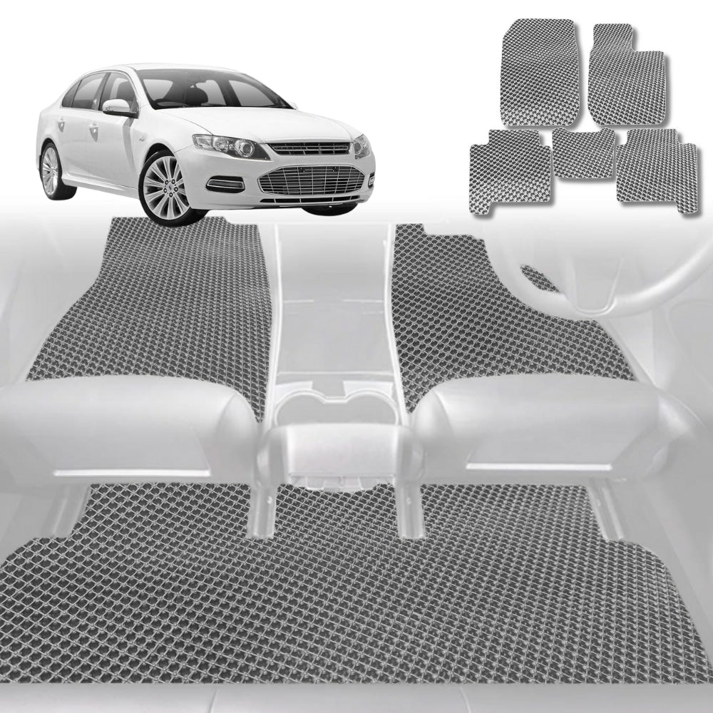6D Diamond Car Floor Mats for Ford Falcon 2014 - 2016 (FGX) - Custom-Fit Carpet Liner - 0