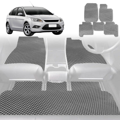6D Diamond Car Floor Mats for Ford Focus 2011 - 2018 LS, LW,LW MKII, LZ - Custom-Fit Carpet Liner - 0