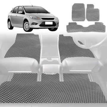 6D Diamond Car Floor Mats for Ford Focus 2005 - 2010 LS - Custom-Fit Carpet Liner - 0